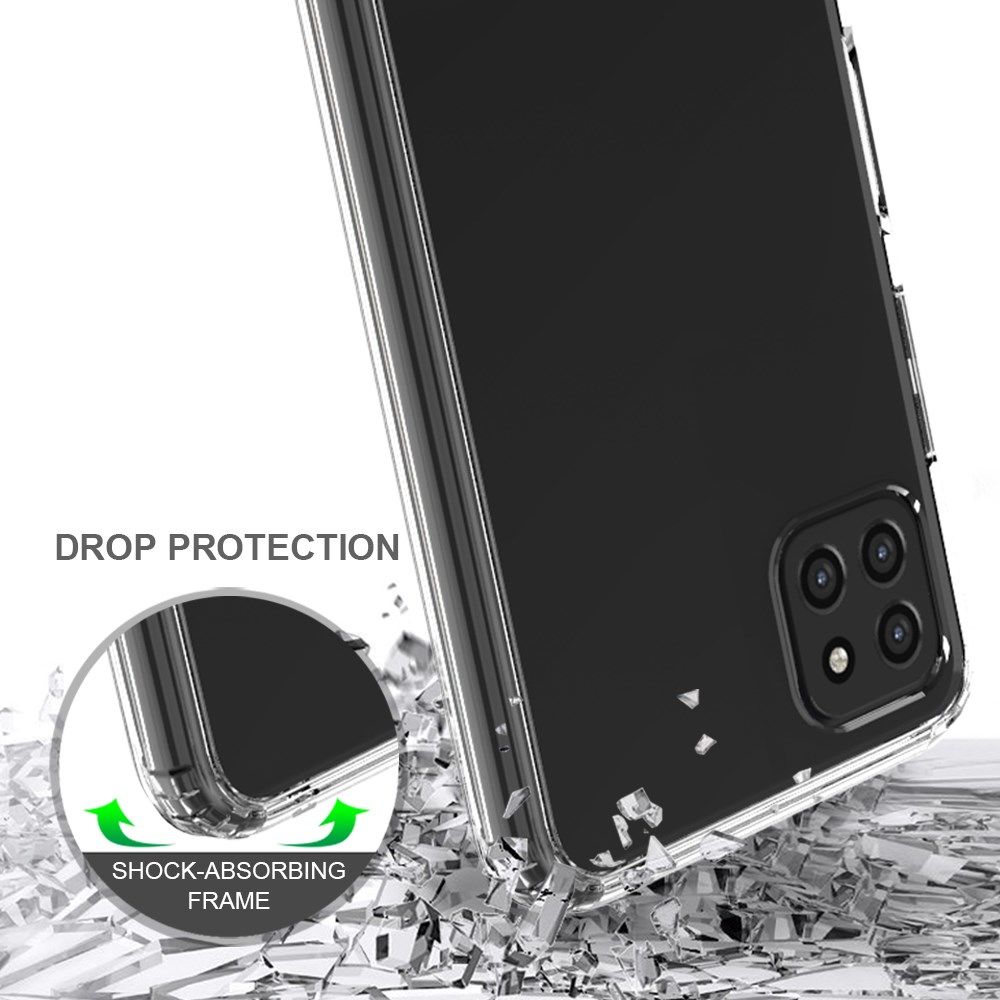 Samsung Galaxy A22 5G Hoesje Schokbestendig Transparant afbeelding 4