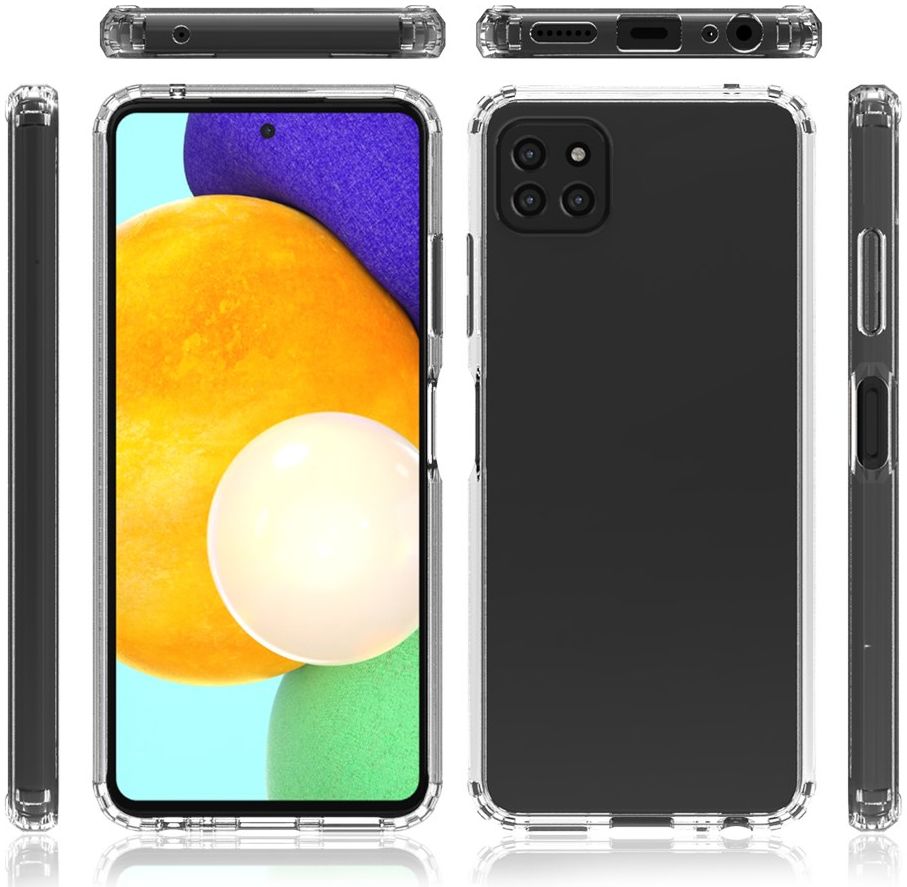 Samsung Galaxy A22 5G Hoesje Schokbestendig Transparant afbeelding 6