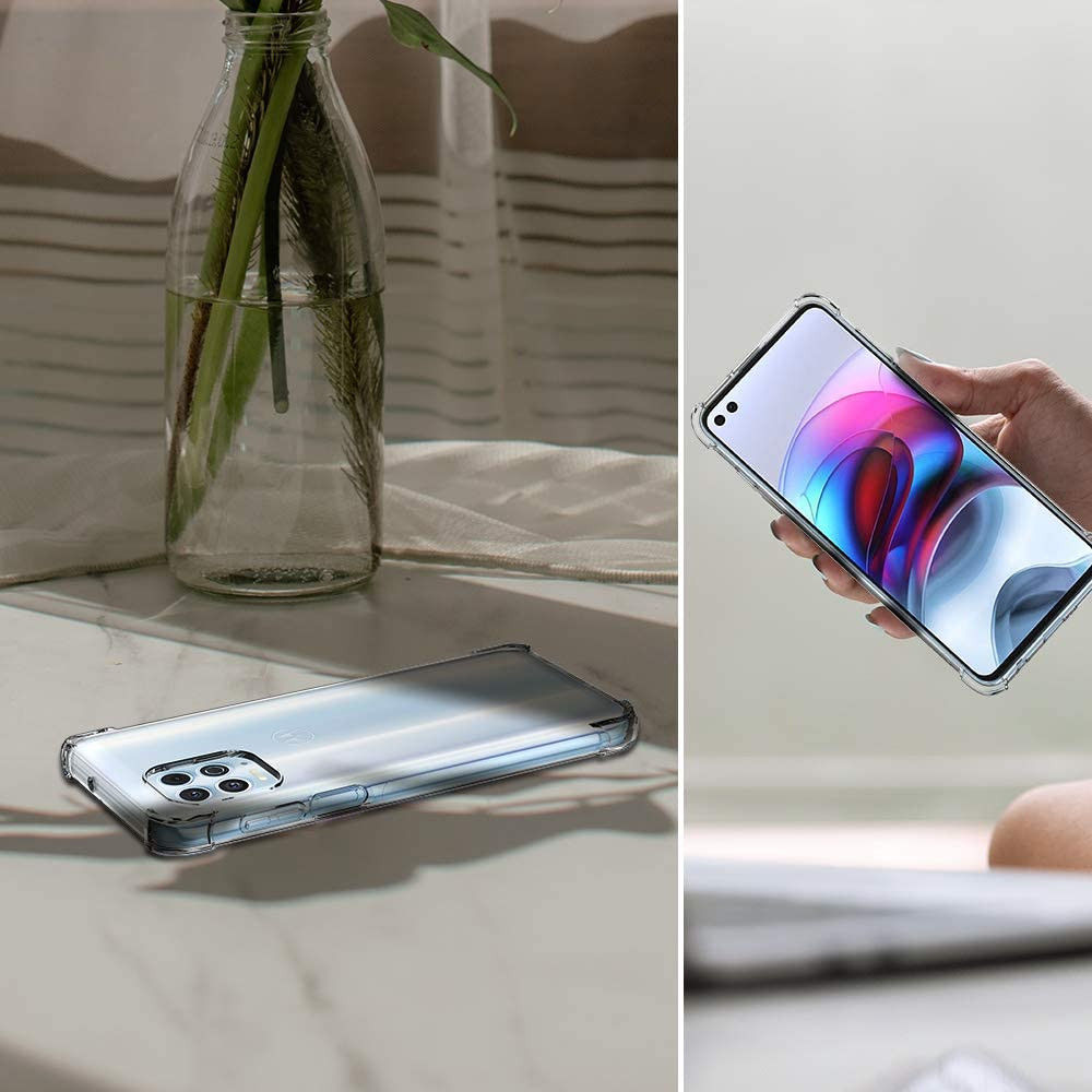 Motorola Moto G100 Hoesje Schokbestendig TPU Transparant afbeelding 8