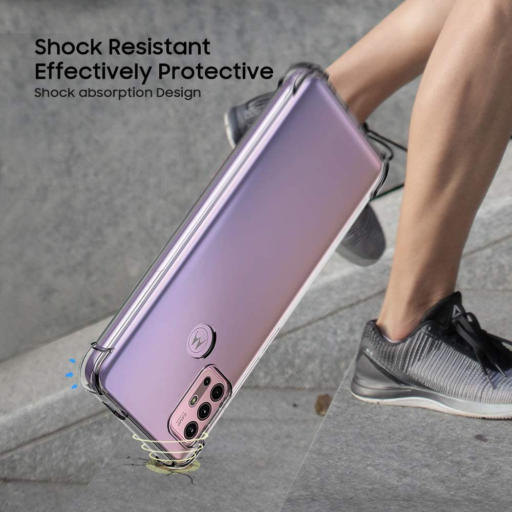Motorola Moto G10 / G20 / G30 Hoesje Schokbestendig TPU Transparant afbeelding 5