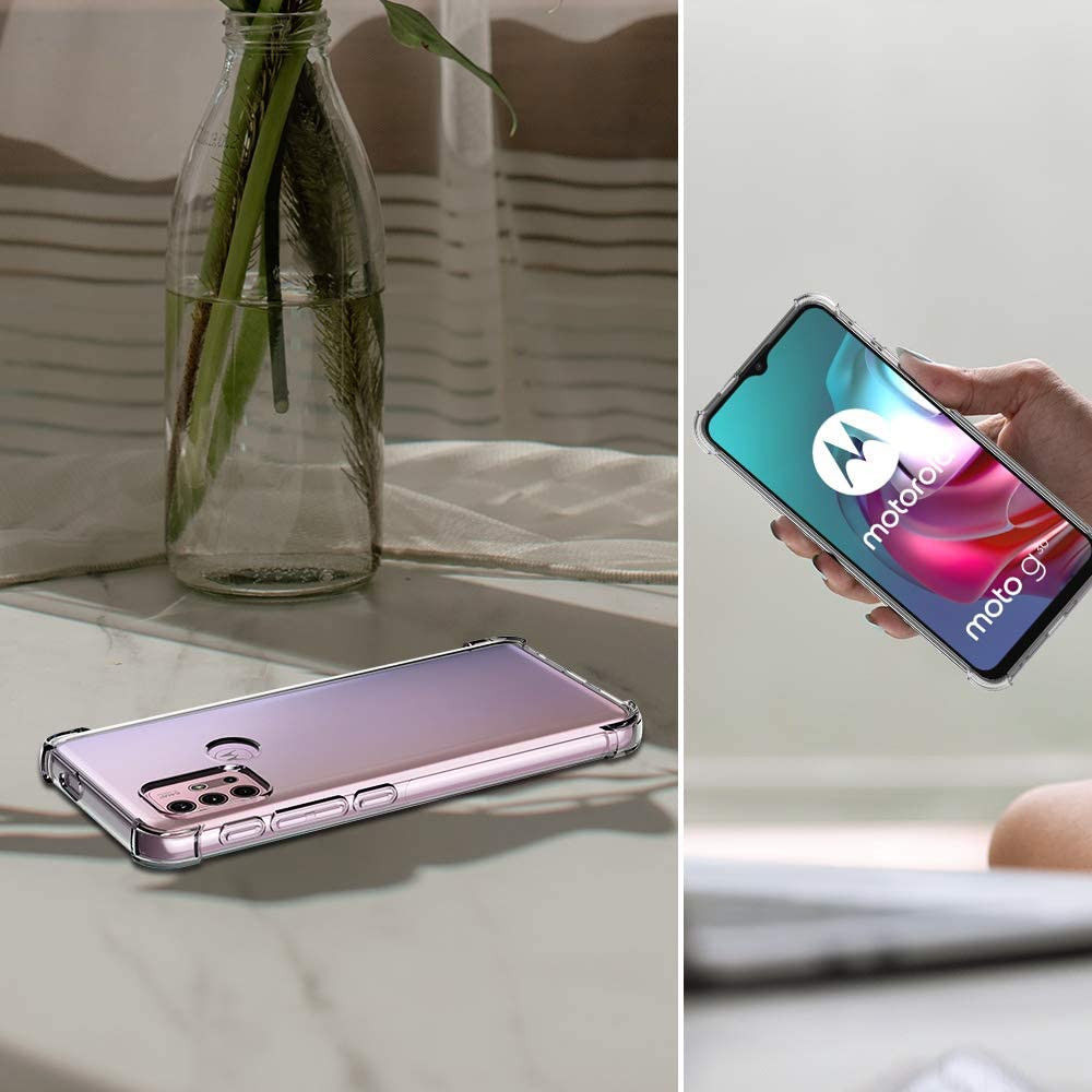Motorola Moto G10 / G20 / G30 Hoesje Schokbestendig TPU Transparant afbeelding 8