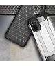 Xiaomi Redmi Note 10 / 10S Hoesje Shock Proof Hybride Back Cover Zwart