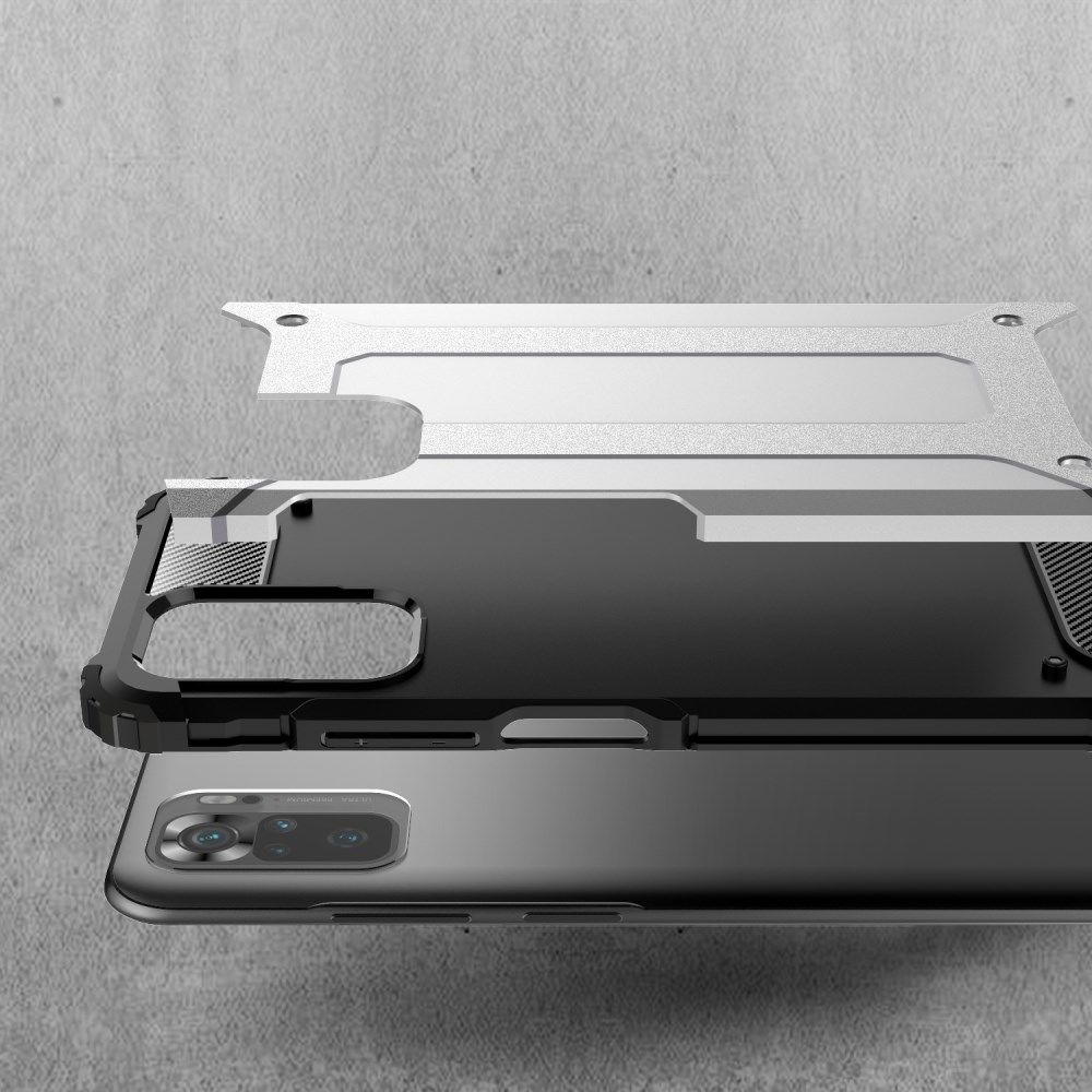 Xiaomi Redmi Poco M5s / Note 10(S) Hoesje Shock Proof Hybride Back Cover Blauw afbeelding 5