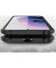 Samsung Galaxy S21 FE Hoesje Shock Proof Hybride Back Cover Blauw