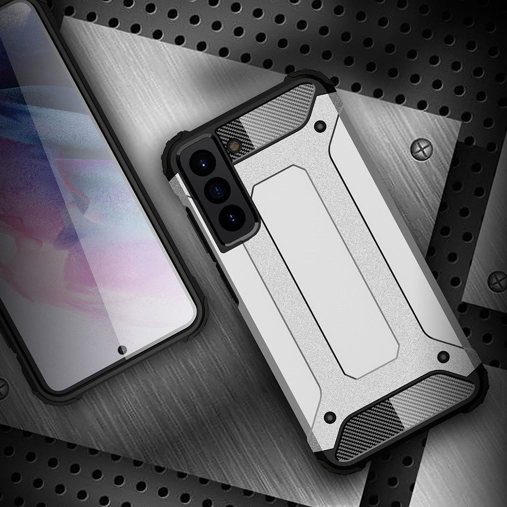Samsung Galaxy S21 FE Hoesje Shock Proof Hybride Back Cover Goud afbeelding 6