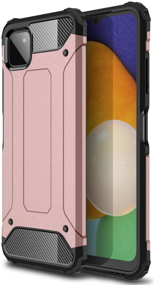 Samsung Galaxy A22 5G Hoesje Shock Proof Hybride Back Cover Roze afbeelding 1
