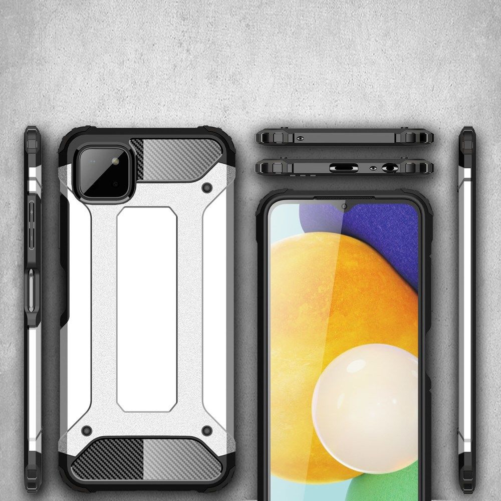 Samsung Galaxy A22 5G Hoesje Shock Proof Hybride Back Cover Roze afbeelding 8