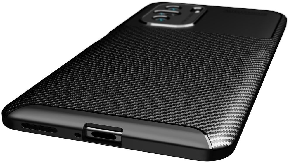 Xiaomi Poco F3 / Mi 11i Hoesje Siliconen Carbon TPU Back Cover Zwart afbeelding 8