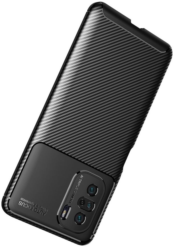Xiaomi Poco F3 / Mi 11i Hoesje Siliconen Carbon TPU Back Cover Zwart afbeelding 11