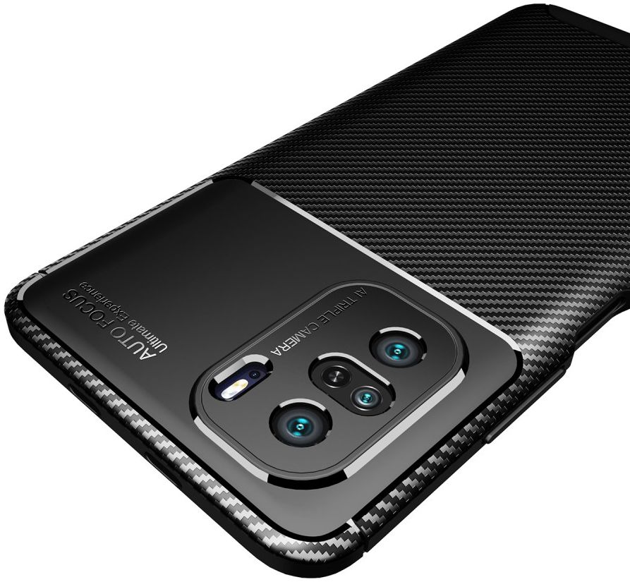 Xiaomi Poco F3 / Mi 11i Hoesje Siliconen Carbon TPU Back Cover Zwart afbeelding 12