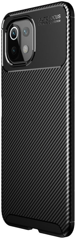 Xiaomi Mi 11 Ultra Hoesje Siliconen Carbon TPU Back Cover Zwart ...