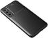 Samsung Galaxy S21 FE Hoesje Siliconen Carbon TPU Back Cover Zwart afbeelding 11