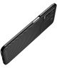 Oppo A54 4G Siliconen Carbon Shock Proof Hoesje Back Cover Zwart