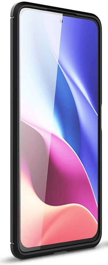 Xiaomi Poco F3 / Mi 11i Hoesje Geborsteld TPU Back Cover Zwart afbeelding 2