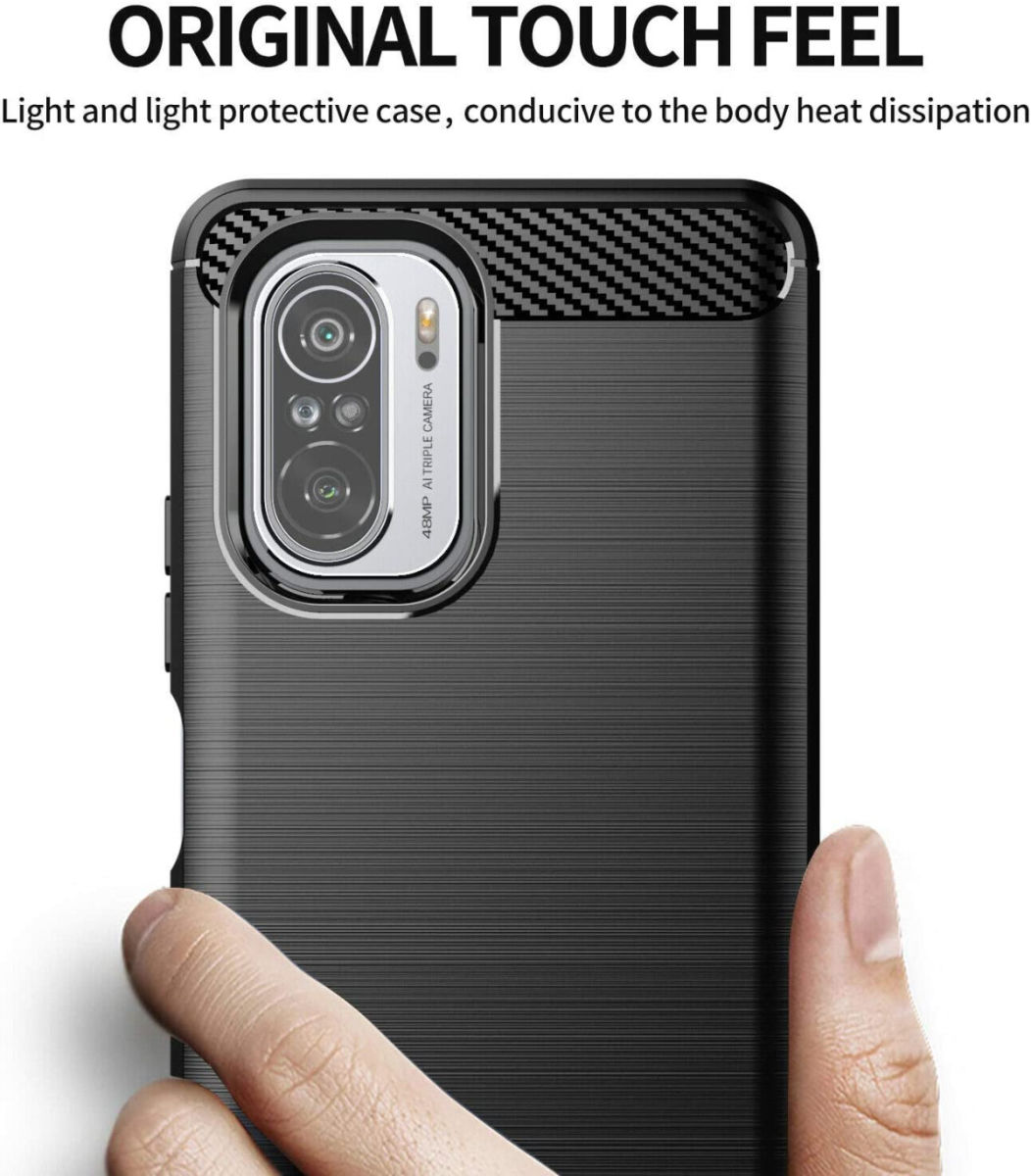 Xiaomi Poco F3 / Mi 11i Hoesje Geborsteld TPU Back Cover Zwart afbeelding 6