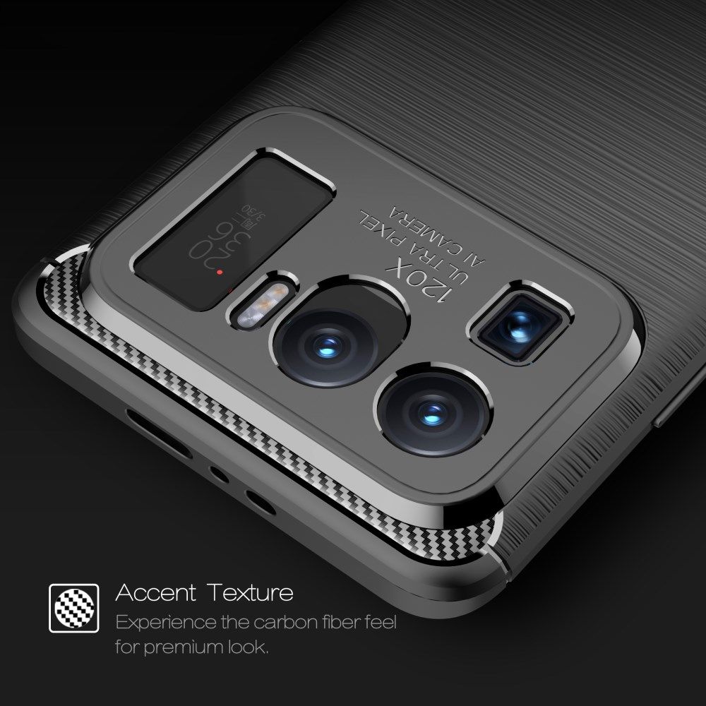 Xiaomi Mi 11 Ultra Hoesje Geborsteld TPU Flexibele Back Cover Zwart afbeelding 8