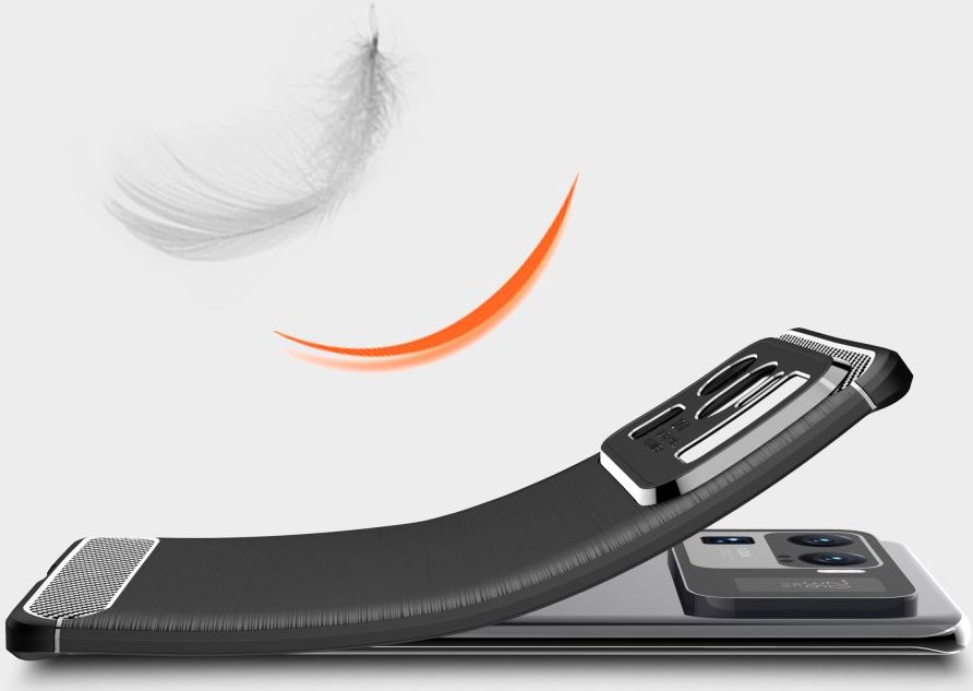 Xiaomi Mi 11 Ultra Hoesje Geborsteld TPU Flexibele Back Cover Zwart afbeelding 6