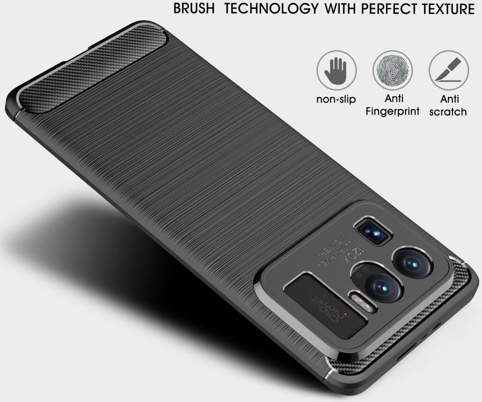 Xiaomi Mi 11 Ultra Hoesje Geborsteld TPU Flexibele Back Cover Blauw afbeelding 7
