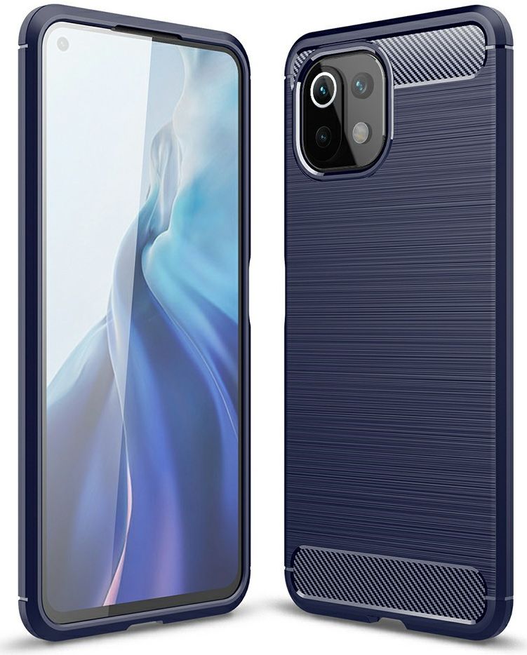 Xiaomi Mi 11 Lite 4G / 5G Hoesje Geborsteld TPU Back Cover Blauw afbeelding 5