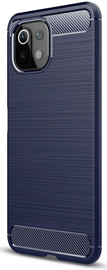 Xiaomi Mi 11 Lite 4G / 5G Hoesje Geborsteld TPU Back Cover Blauw afbeelding 1