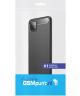 Samsung Galaxy A22 5G Hoesje Geborsteld TPU Flexibele Back Cover Zwart