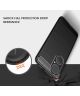 Huawei P50 Hoesje Geborsteld TPU Flexibele Back Cover Zwart