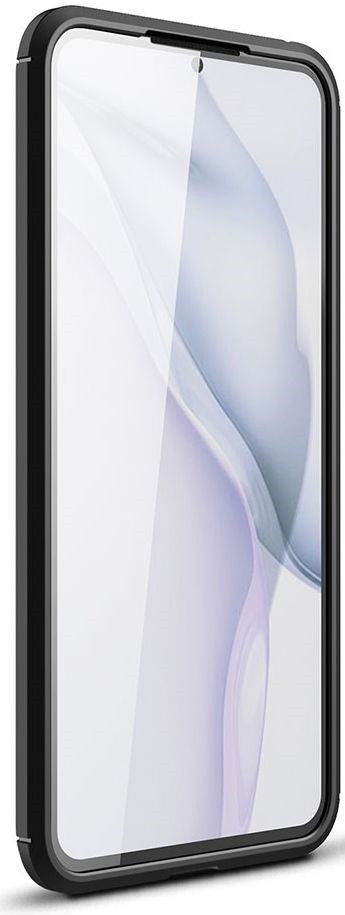 Huawei P50 Hoesje Geborsteld TPU Flexibele Back Cover Zwart afbeelding 4
