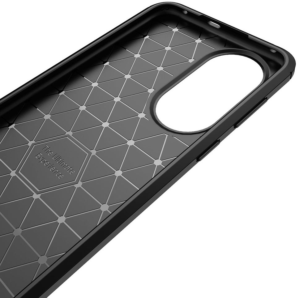 Huawei P50 Hoesje Geborsteld TPU Flexibele Back Cover Zwart afbeelding 10