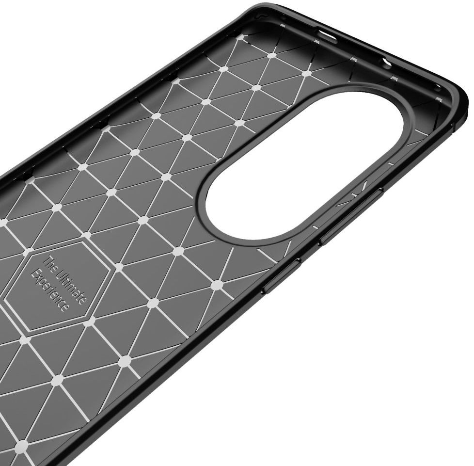 Huawei P50 Pro Hoesje Geborsteld TPU Flexibele Back Cover Zwart afbeelding 10