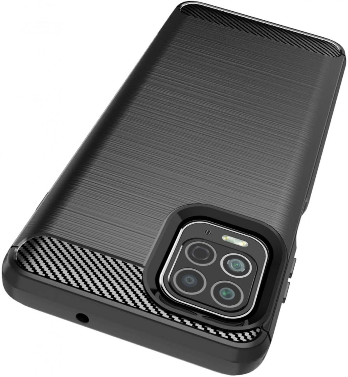 Motorola Moto G100 Hoesje Geborsteld TPU Flexibele Back Cover Zwart afbeelding 14