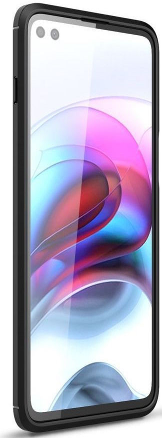 Motorola Moto G100 Hoesje Geborsteld TPU Flexibele Back Cover Zwart afbeelding 2