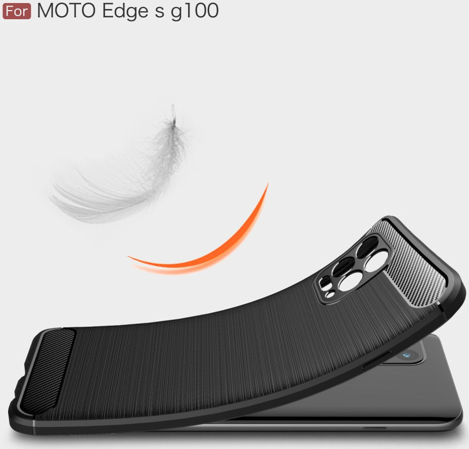 Motorola Moto G100 Hoesje Geborsteld TPU Flexibele Back Cover Blauw afbeelding 9