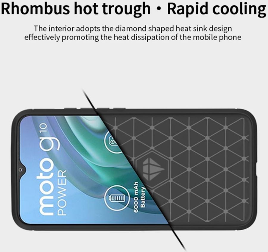 Motorola Moto G10 / G20 / G30 Hoesje Geborsteld TPU Back Cover Blauw afbeelding 7