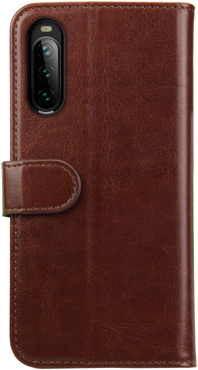 Rosso Element Sony Xperia 10 III Hoesje Book Cover Wallet Case Bruin afbeelding 2