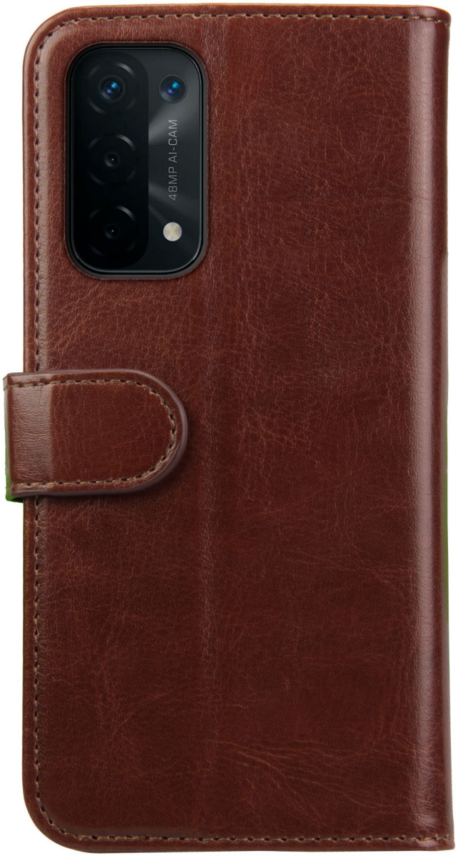 Rosso Element Oppo A74 5G Hoesje Book Cover Wallet Bruin afbeelding 2