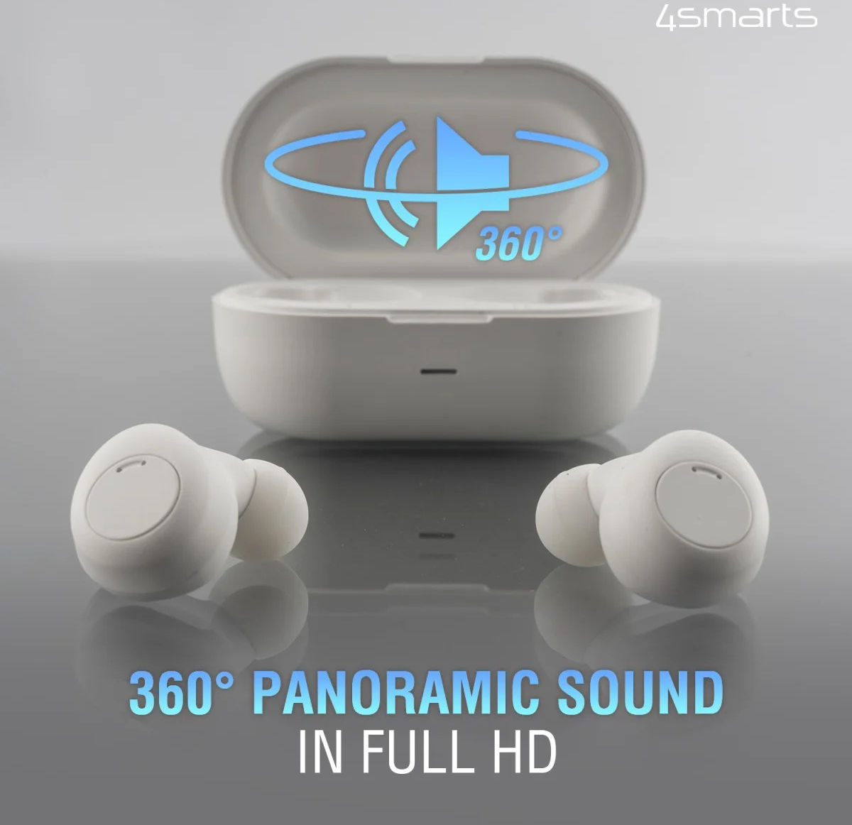 4smarts Eara Core Volledig Draadloze Bluetooth Oordopjes Wit afbeelding 4