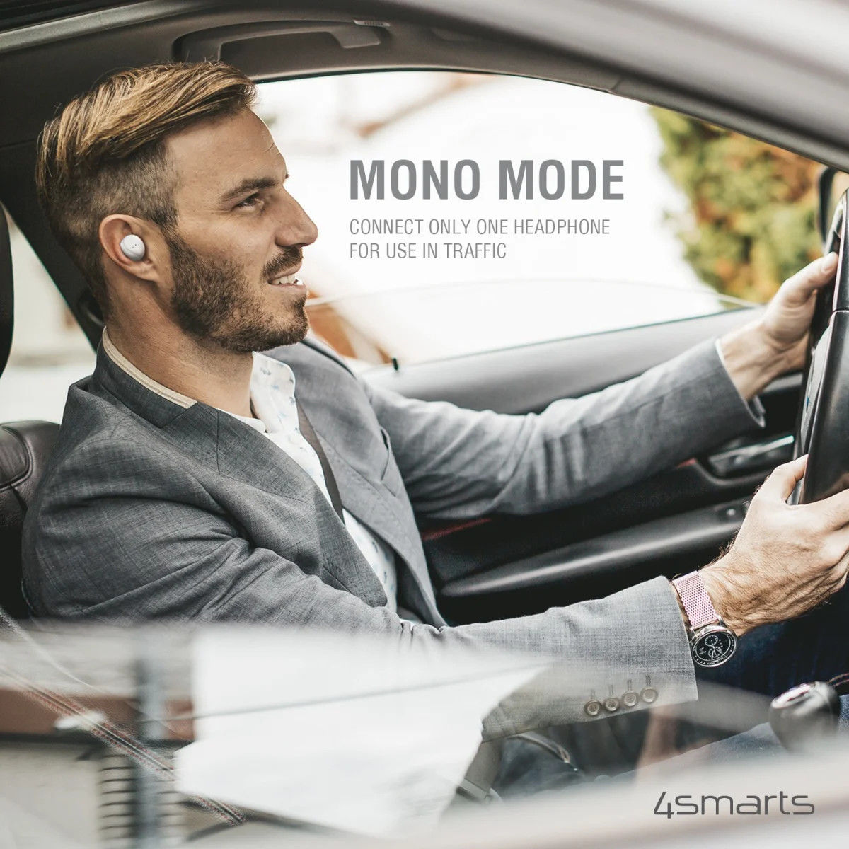 4smarts Eara Core Volledig Draadloze Bluetooth Oordopjes Wit afbeelding 5