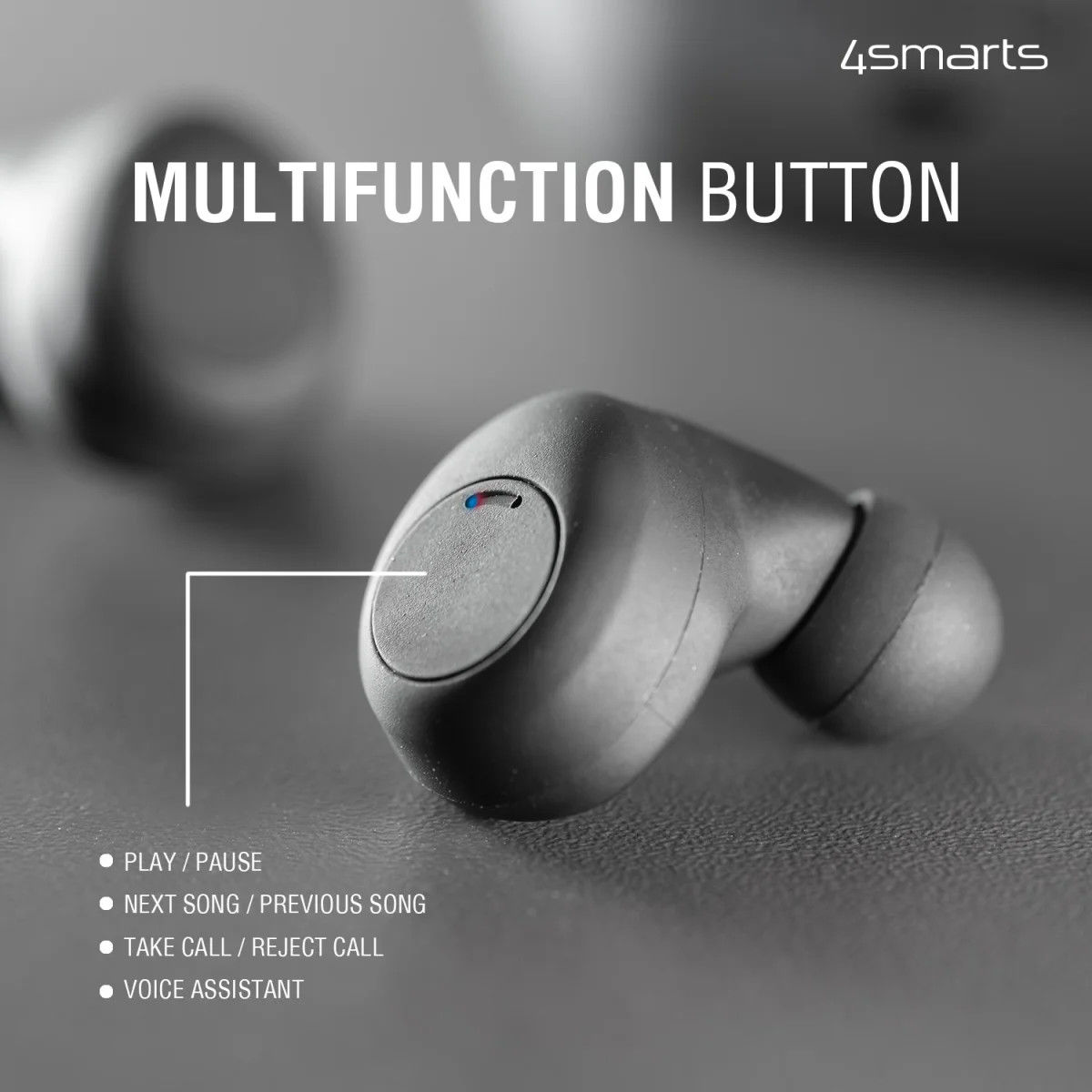 4smarts Eara Core Volledig Draadloze Bluetooth Oordopjes Zwart afbeelding 9
