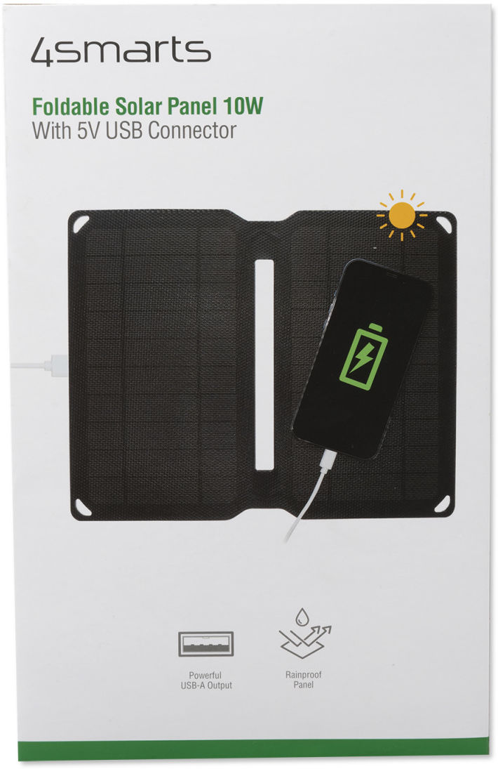 4smarts Opvouwbaar Draagbaar Zonnepaneel voor Opladen 10W Zwart afbeelding 12