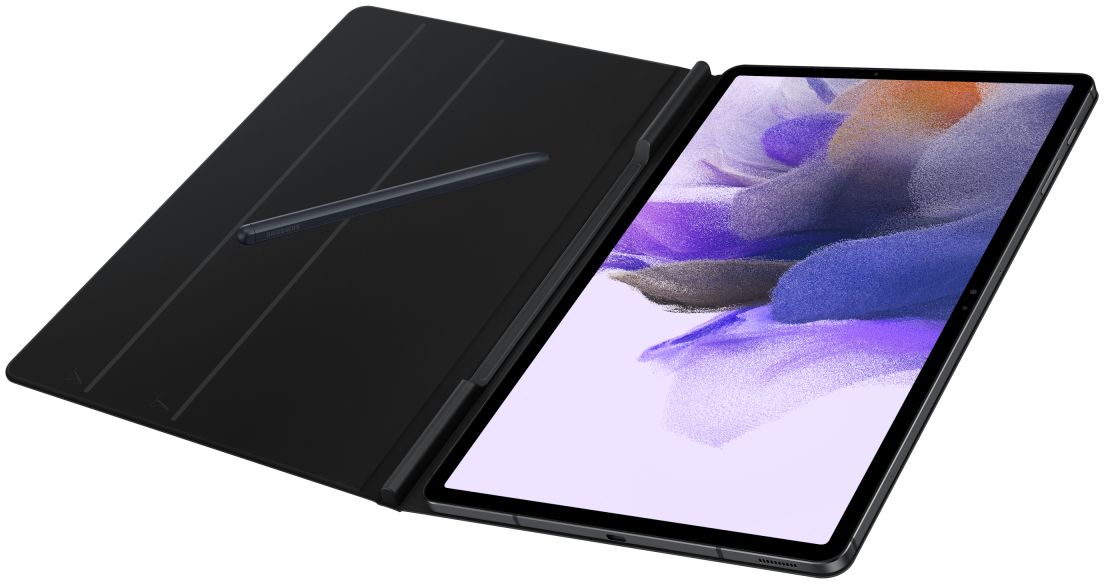 Originele Samsung Galaxy Tab S8+ / S7+ / S7 FE Hoes Book Cover Zwart afbeelding 4