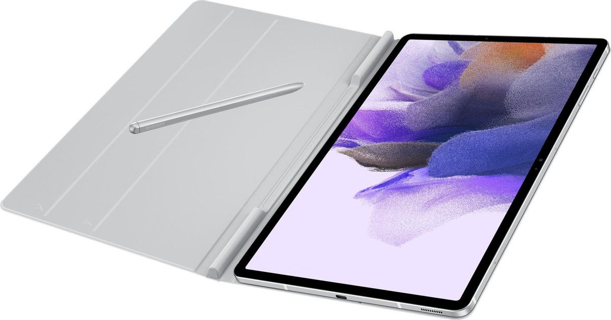 Originele Samsung Galaxy Tab S8+ / S7+ / S7 FE Hoes Book Cover Grijs afbeelding 4
