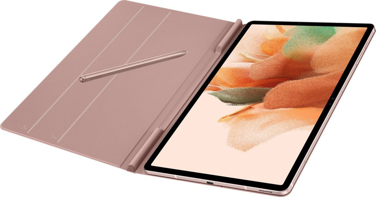 Originele Samsung Galaxy Tab S8+ / S7+ / S7 FE Hoes Book Cover Roze afbeelding 4