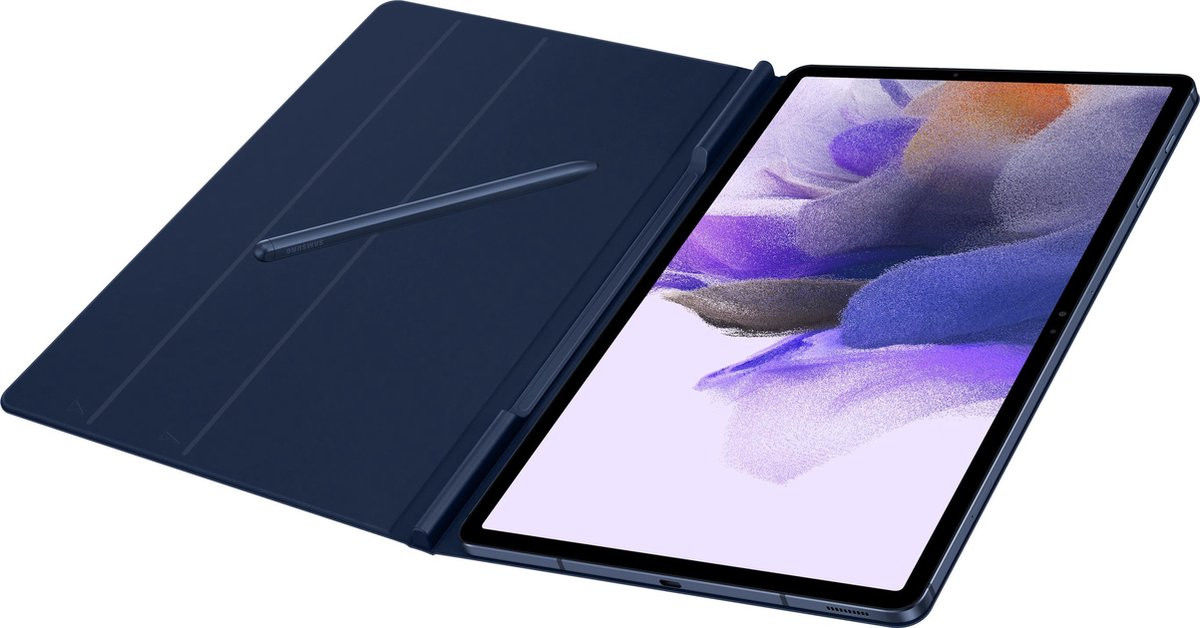 Originele Samsung Galaxy Tab S8+ / S7+ / S7 FE Hoes Book Cover Blauw afbeelding 4