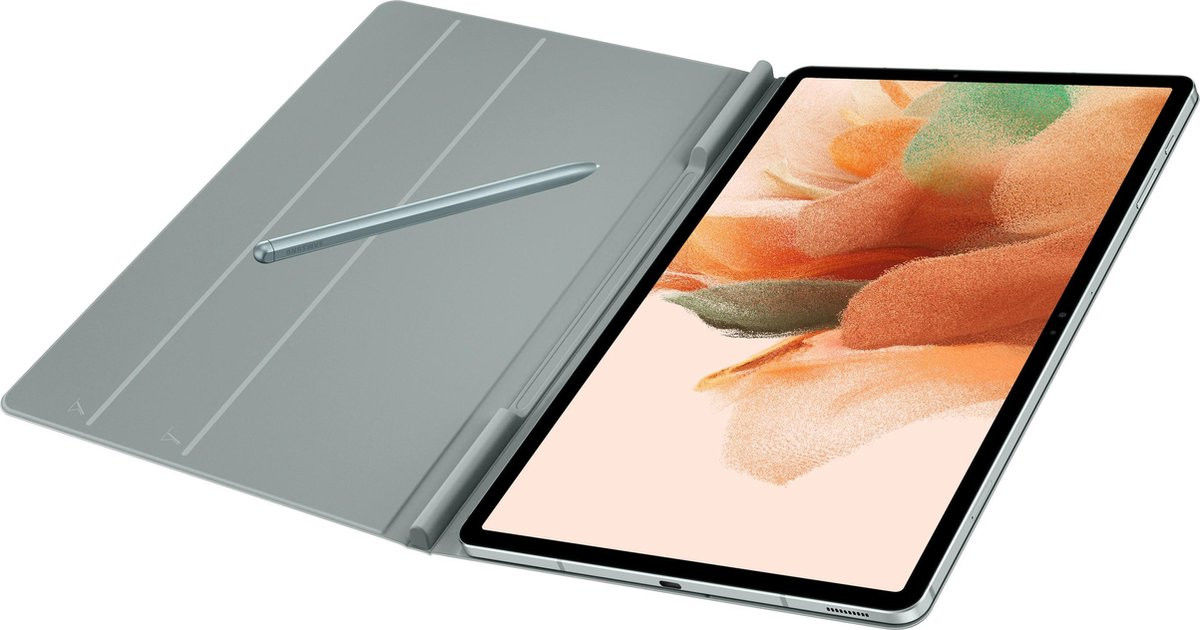 Originele Samsung Galaxy Tab S8+ / S7+ / S7 FE Hoes Book Cover Groen afbeelding 3