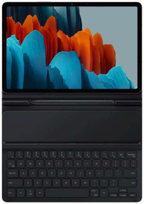 Originele Samsung Galaxy Tab S8 / S7 Hoes met Toetsenbord Zwart afbeelding 7