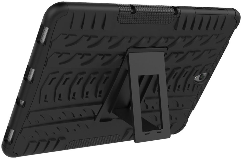 Samsung Galaxy Tab S3 Hoes Robuust Hybride Back Cover Zwart afbeelding 10