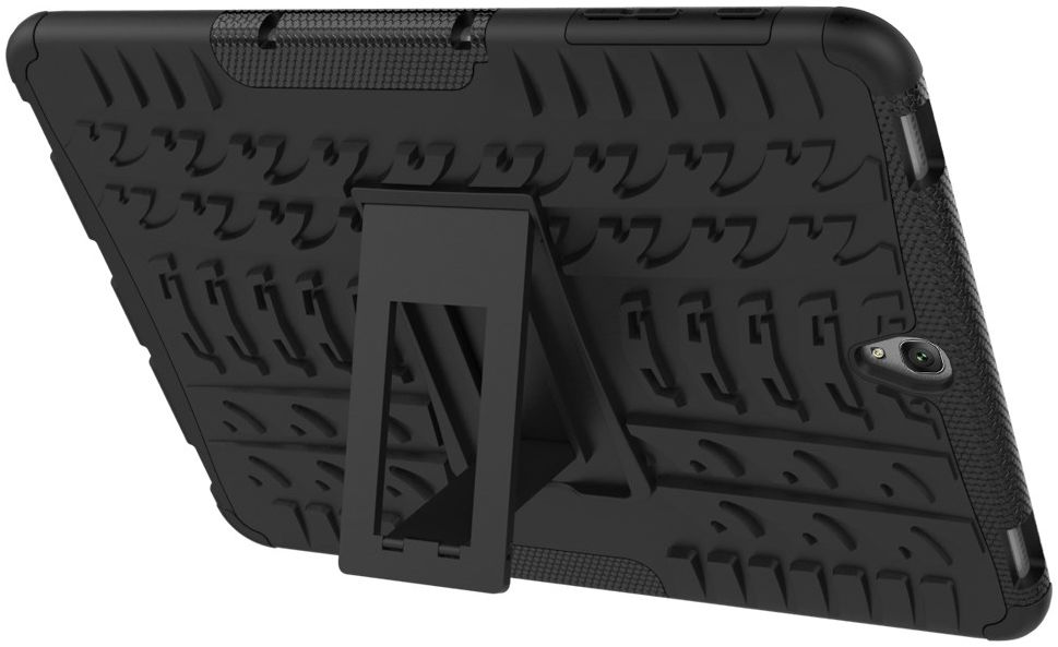 Samsung Galaxy Tab S3 Hoes Robuust Hybride Back Cover Zwart afbeelding 12