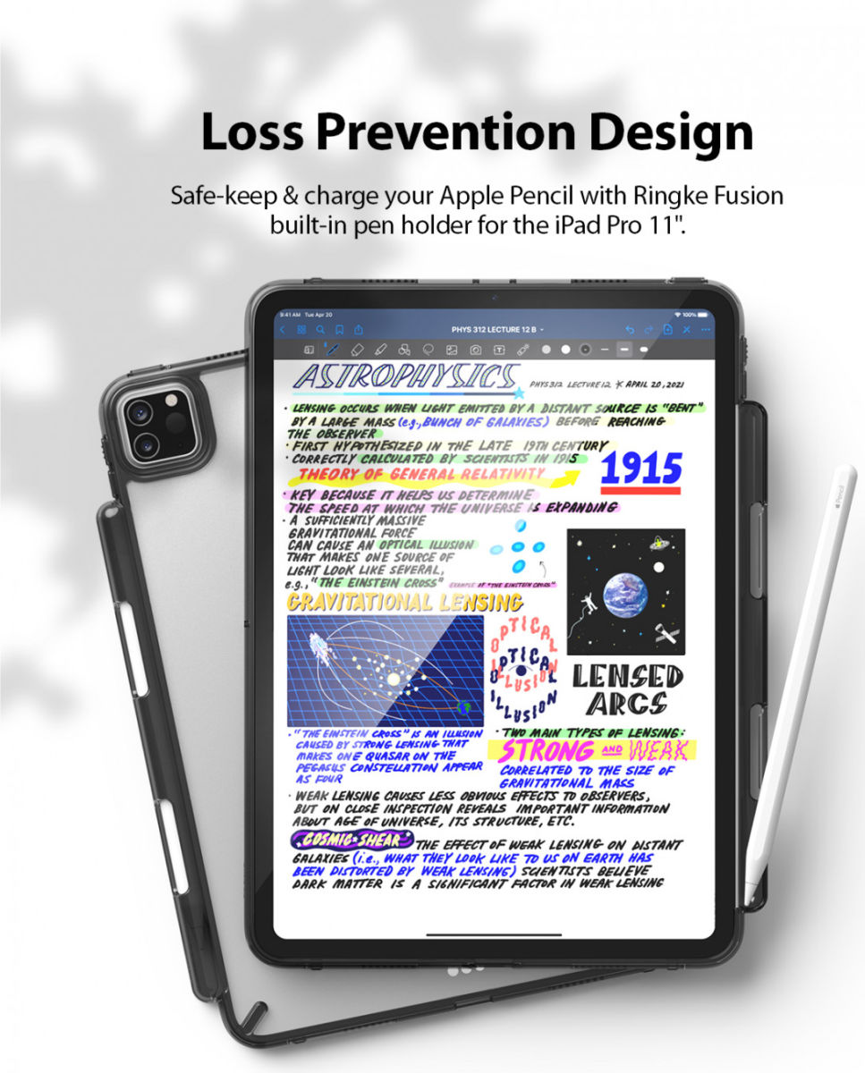 Ringke Fusion Apple iPad Pro 11 Hoes Back Cover Transparant Zwart afbeelding 5