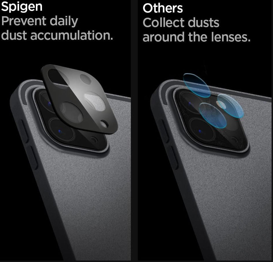 Spigen Apple iPad Pro 11/12.9 2020/2021 Camera Lens Protector (2-Pack) afbeelding 6