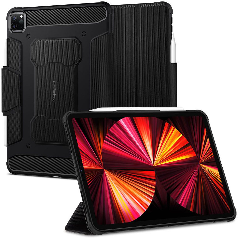 Spigen Rugged Armor Pro Apple iPad Pro 11 (2018/2020/2021) Hoes Zwart afbeelding 1